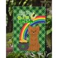 thumbnail image 3 of Longhaired Red Chihuahua St. Patricks Day Flag Garden Size, 3 of 3