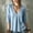 Blue women's flowy blouses a1, variant on thefmos Women's Fall V Neck 3/4 Sleeve Pleated Flowy Blouses Casual Dressy Tops Solid Basic Pullover for Work Vacation Fashion Clothes, Army Green XL