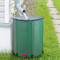 Winado Rain Barrel Patio Water Storage Barrel 50 Gallon Green