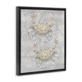 thumbnail image 3 of Stupell Industries Grey Crabs Drawing Black Framed Floater Canvas Wall Art design by Patti Bishop, 21 x 17, 3 of 9
