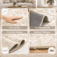 Washable Round Rug 9ft For Living Room Soft Circle Area Beige - Walmart.com