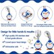 thumbnail image 1 of Cuchara y tenedor de bebé para destete de bebé Led-Utensilios de autoalimentación de primera etapa para bebés, juego de alimentación de grado alimenticio con estuche de almacenamiento ShuxiuWang 8390611132989, 1 of 1