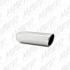 MBRP Universal 3.5in OD 2.5in inlet 12in in length Angled Cut Rolled End Weld on T304