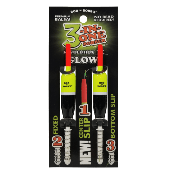 3inOne Revolution X 1/2 Inch Glow Stick Bobber 2 Pack