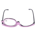 thumbnail image 2 of Gafas de maquillaje de una sola lente, gafas de maquillaje con aumento, gafas cosméticas de lectura para rascar, gafas de maquillaje abatibles, claridad notable, 2 of 5