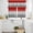 Red Gray, variant on Green Gray Ombre Kitchen Curtains Sets for Windows 24 Inch Length, Modern Gradient Abstract Art Rod Pocket Window Treatments Tier Curtains and Valances Set for Bedroom/Bathroom
