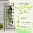 thumbnail image 3 of DuraTrel Cambridge 28" X 76" Mocha Vinyl Trellis, 3 of 8