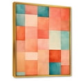 thumbnail image 2 of Designart "Melodic Coral Cubes Shapes I" Abstract Shapes Floater Framed Canvas Prints, 2 of 5