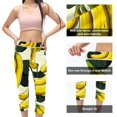 High Waist Capris Not SeeThrough Printed Yoga Leggings Women Running