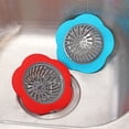 thumbnail image 2 of Paquete de 2 coladores de drenaje para fregadero de cocina, tapón de silicona para fregadero, tapón de drenaje para triturador de basura, diámetro de 4,5 pulgadas, 2 of 5