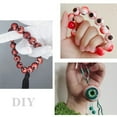 thumbnail image 2 of 10pcs acrylic red evil eye round beads pack – Halloween DIY jewelry making, bracelet necklace craft supplies, phone charm accessories, 2 of 8