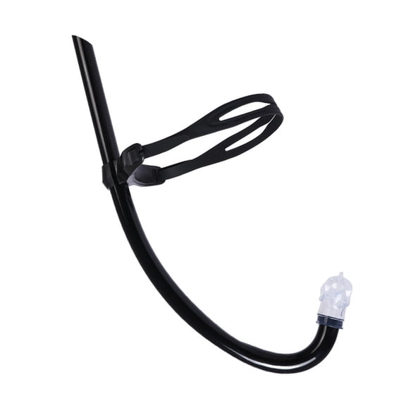 YIFAEUX Snorkel Training Tube for Lap Swimming Diving Snorkel Breathing Tube with Headband Liquid Silicone Mouthpiece Snorkel Tube for Adult Kids