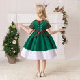 thumbnail image 4 of XEGLSBU Girls Dresses Size 10-12 Fancy Kids Child Girls Pageant Gown Christmas Xmas Dance Party Princess Dress Girls Dresses Size 7/8 2-Green Size 8-9 Years, 4 of 9