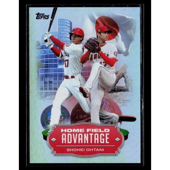 Collectible 2023 Topps Home Field Advantage HA-3 Shohei Ohtani Los Angeles Angels Baseball Card Los Angeles Angels MLB Baseball Trading Card