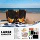 thumbnail image 5 of Easygdp Cool Black Eagle Bolsa de Viaje de Playa de Gran Capacidad, Bolsa Tote Perfecta para la Playa, Escapadas de Fin de Semana y Viajes, 5 of 7