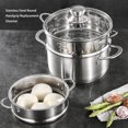 thumbnail image 2 of kurtrusly Vapeur Ronde Poignée Anti-Rouille Chaleur Lavable Réutilisable Cuisine Vapeur Outil Accessoires 26cm, 2 of 8
