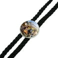 thumbnail image 2 of Colorado Mountains Lake Wildlife Animals Beer Moose Elk Cougar Western Southwest Cowboy Necktie Bow Bolo Tie, 2 of 4