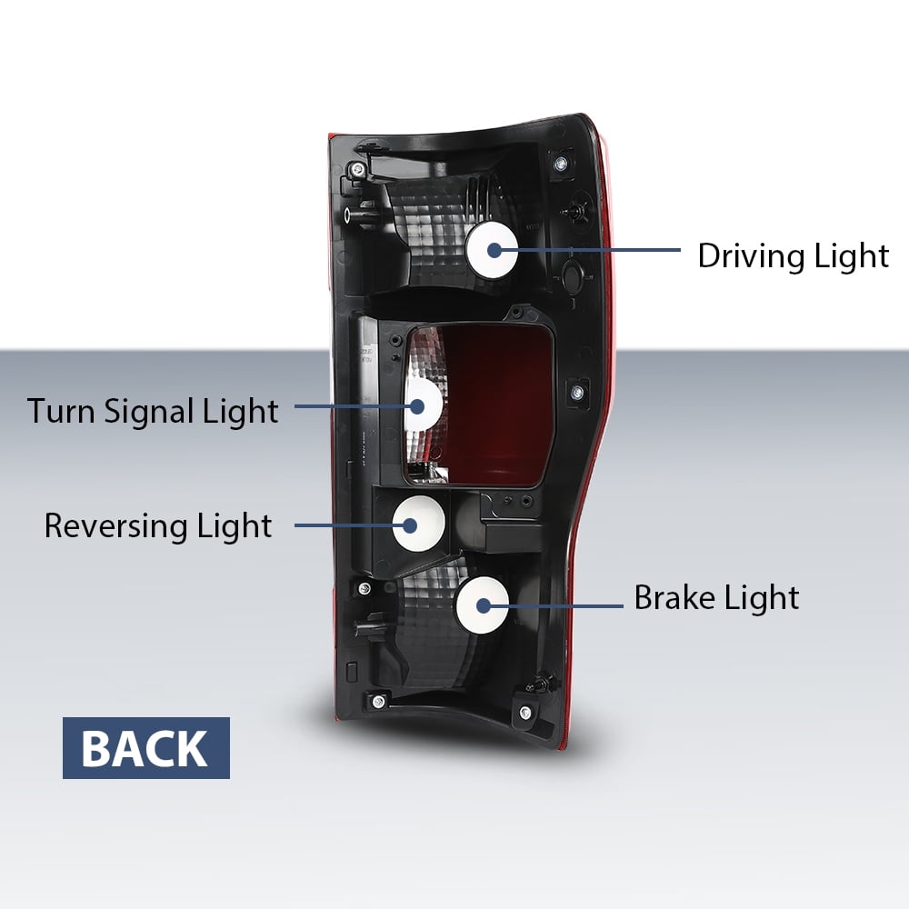 Tail Light w/ Blind Spot LH Left Driver Side Fit For Ford Super Duty 2020-2022
