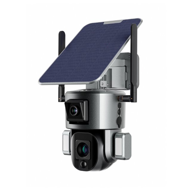 2K 400W WiFi 10X Zoom óptico Sin cables Batería solar Dual yeacher Cámara