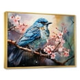 thumbnail image 2 of Designart "Avian Watercolor Halo I" Animals Bird Floater Framed Canvas Art Print, 2 of 5