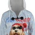thumbnail image 4 of Hello Winter Goldendoodle Smiling in Red Scarf Hat Welcome Christmas All Over Print 3D Hooded Duffle Toggle Coat Doodle Dog Lover Gifts Idea - 00017, 4 of 6