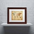 thumbnail image 3 of Trademark Fine Art "Time Zones Map of the World" Canvas Art by Michael Tompsett, White Matte, Wood Frame, 3 of 4