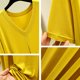 thumbnail image 4 of Camisón corto de algodón para mujer, con tirantes, color liso, holgado y cómodo, sin mangas, 4 of 4