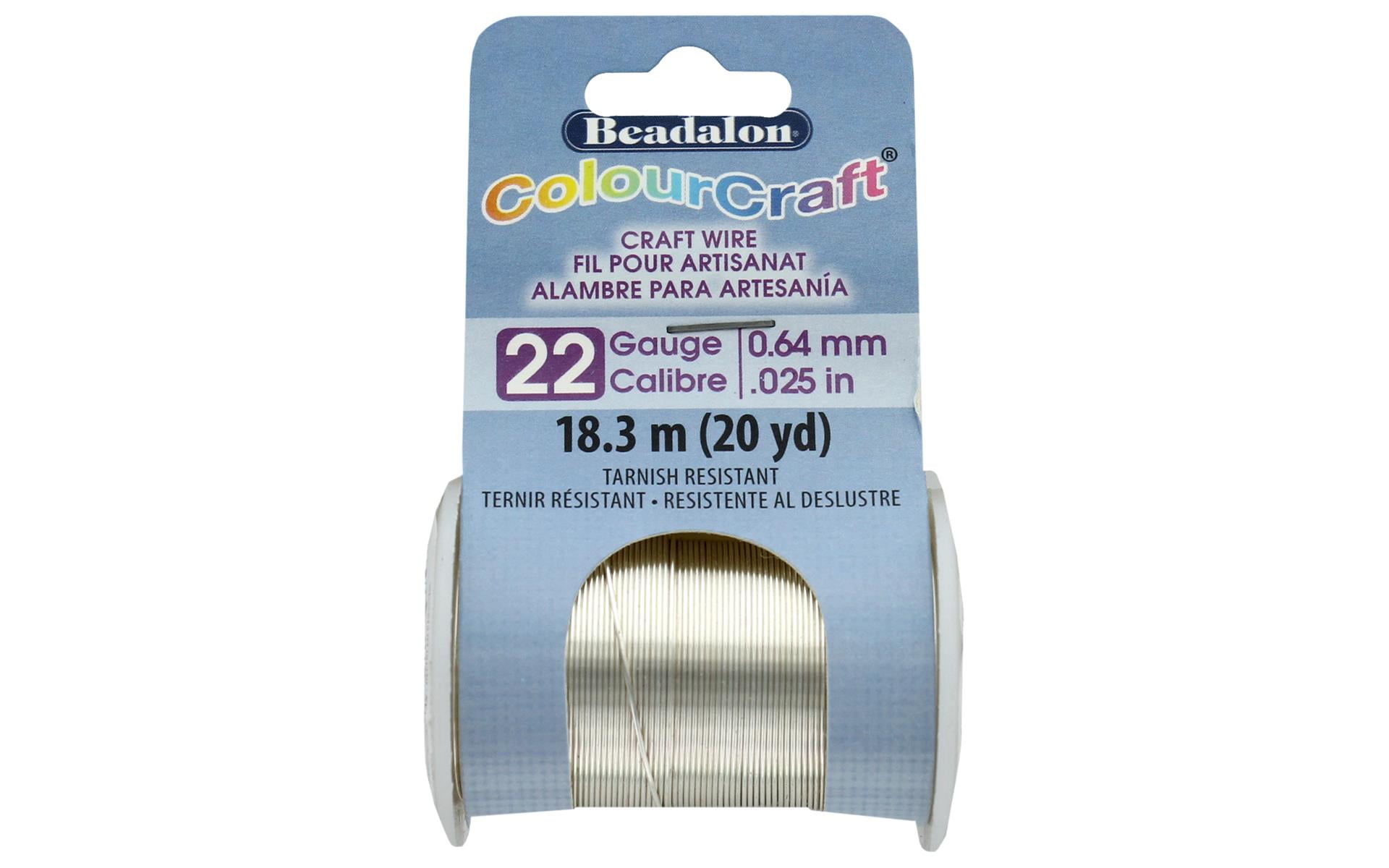 15 ft 5m Creacraft Beading Wire Set: 20 Colors of 12-Gauge Tarnish Resistant Anodized Aluminium Wire per Coil