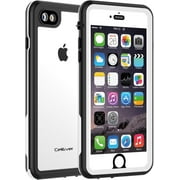CellEver Waterproof Case for iPhone SE 2020 / iPhone 8 / iPhone 7, Clear Waterproof IP68 Certified Full Body Sealed Protective Transparent Cover KZ (White)