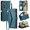 Blue, variant on Wallet Crossbody Case for Samsung Galaxy A54 5g Card Holder Zipper Bills Slot Rfid Blocking Wallet Case for Women