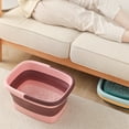 thumbnail image 3 of LCXmlly Compact Footbath For Storage Portable Handle Foot Bath Bucket Foldable Foot Soaking Tub for Home Bathroom, 3 of 9