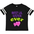 thumbnail image 3 of Inktastic Best Lil Sister Ever Girls Toddler T-Shirt, 3 of 5