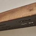 thumbnail image 3 of Black Walnut Wood Bathroom Storage Wall Mounted Storage Rack, 30cm, 3 of 5