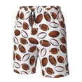 thumbnail image 5 of Kdxio Football Pattern Mens Casual Shorts - Drawstring Summer Beach Sports Shorts for Men, 5 of 9