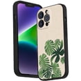 thumbnail image 1 of Compatible with iPhone 14 Pro Phone Case, Tropical-Leaves-6 Case Men Women, Flexible Silicone Shockproof Case for iPhone 14 Pro, 1 of 1