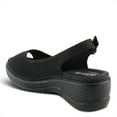 thumbnail image 5 of Flexus Women's MAYBERRY Slingback Wedge Sandals Black EU 36 / US 5.5 - 6, 5 of 5