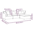 thumbnail image 3 of Bowery Hill Contemporary Large Modular Sofa in Dark Grey Fabric, 3 of 8