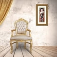 thumbnail image 3 of MIROTA 7x14 Gold Ornate Wood Framed with Double Matting Museum Art Print Titled - Brune aux couettes, 3 of 4