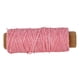 thumbnail image 2 of Cordón de algodón encerado de alta calidad para trabajos en cuero, 16 mm, 50 m de largo, color rosa, 2 of 8