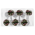 thumbnail image 5 of 12 Pack Round Shower Curtain Hooks Crystal Glass Shower Rings American Flag and Plants Curtain Hooks Home Decoration, 5 of 5