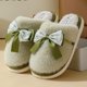 thumbnail image 3 of Zapatillas de algodón de felpa para el hogar de otoño e invierno, felpa con lazo de estilo nacional, fondo cómodo y suave, zapatillas cálidas de confinamiento para parejas, hombres y mujeres, 3 of 5