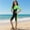 Green, variant on CYRBOKO Girls One-piece Swimsuits, Quick-dry Short Sleeve Seaside Summer Bathing Suits Orange Size 7-8 T