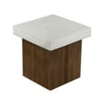 thumbnail image 4 of Coffee Tables MGO Square Side Table [Top(Antique white) + Base (Natural)],Wooden Coffee Tables, 4 of 8
