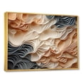 thumbnail image 2 of Designart "Collage Of Beige And Orange Custards I" Abstract Floater Framed Canvas Prints, 2 of 5