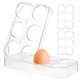 thumbnail image 2 of 4 piezas Bandejas para huevos para refrigerador Soportes transparentes para huevos Estantes de plástico para huevos para refrigerador, 2 of 4