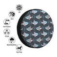 thumbnail image 4 of Honeii Shark Wearing Swim Ring Print Tire Covers, Waterproof Anti-UV Sun Snow Rain Tire Covers for Trailers, RV, Camper, SUV, Truck-16 inch, 4 of 6