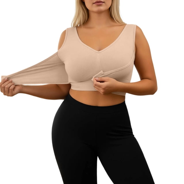 Wireless Front Closure Seamless Full Coverage supporting Everyday Comfort Plus Size T Shirt Bra for Daily Wear