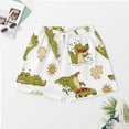 thumbnail image 2 of PRIYAL Ensemble de Pyjama Deux Pièces pour Femmes avec Crocodiles Dessin Animé et Shorts Manches Courtes, 2 of 5