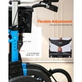 thumbnail image 4 of Andador con ruedas VEVOR 2 en 1, silla de ruedas plegable con capacidad de 136 kg, ligero, de aluminio, con ruedas y asa ajustable, color azul, 4 of 5