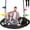 48 Inch, variant on 48 Inch Tree Swing Saucer for Whole Family, 900lbs Weight Capacity, Adjustable Hanging Straps, Outdoor Backyard Gift for Kids, Black